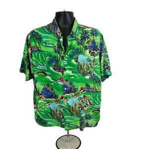 Vintage Arena Hawaiian Shirt from the Dominican Republic, Men’s XL